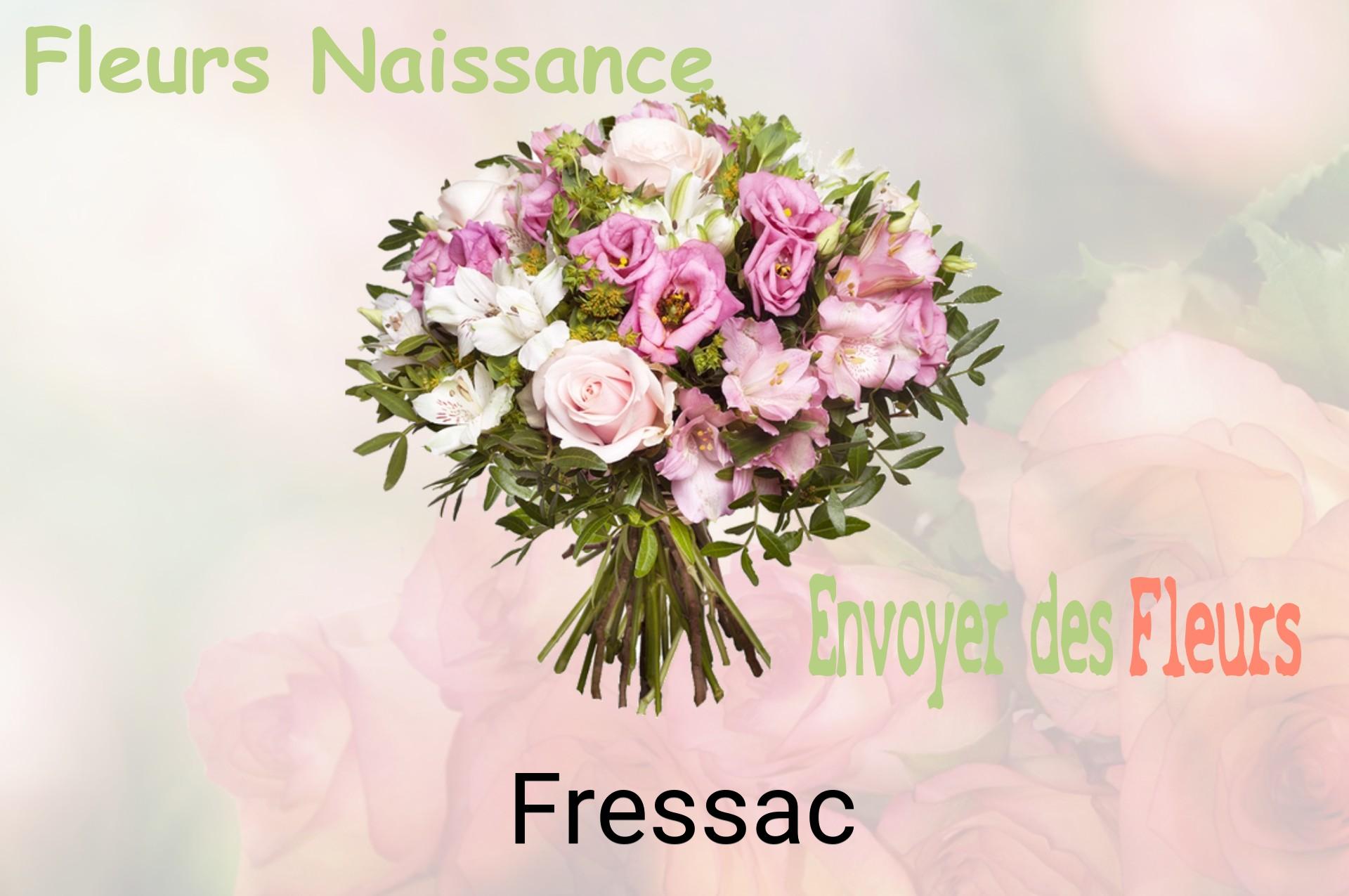 Bouquet de fleurs de naissance livré à Fressac